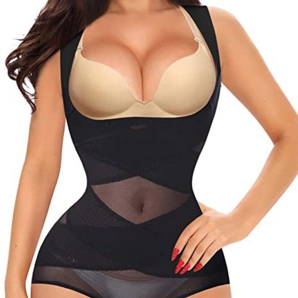 Gotoly Women Waist Full Body Shaper Vest Tummy Control Trainer Bodysuit